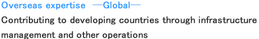 Overseas expertise　─Global─