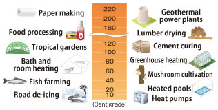 Centered on geothermal power generation, we can develop various businesses by recycling exhaust heat and hot water at multiple stages.