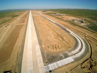 Concrete paving for runway that will serve in tough climate conditions.