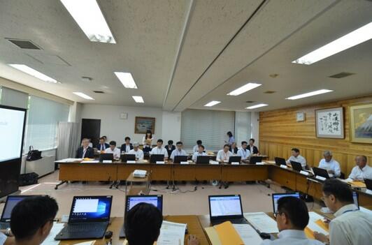 システムを用いた奥多摩町の管理職員を対象とした情報伝達訓練
